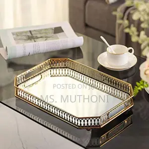 32 Cm Vanity Round / Rectangular Decor Vintage Tray