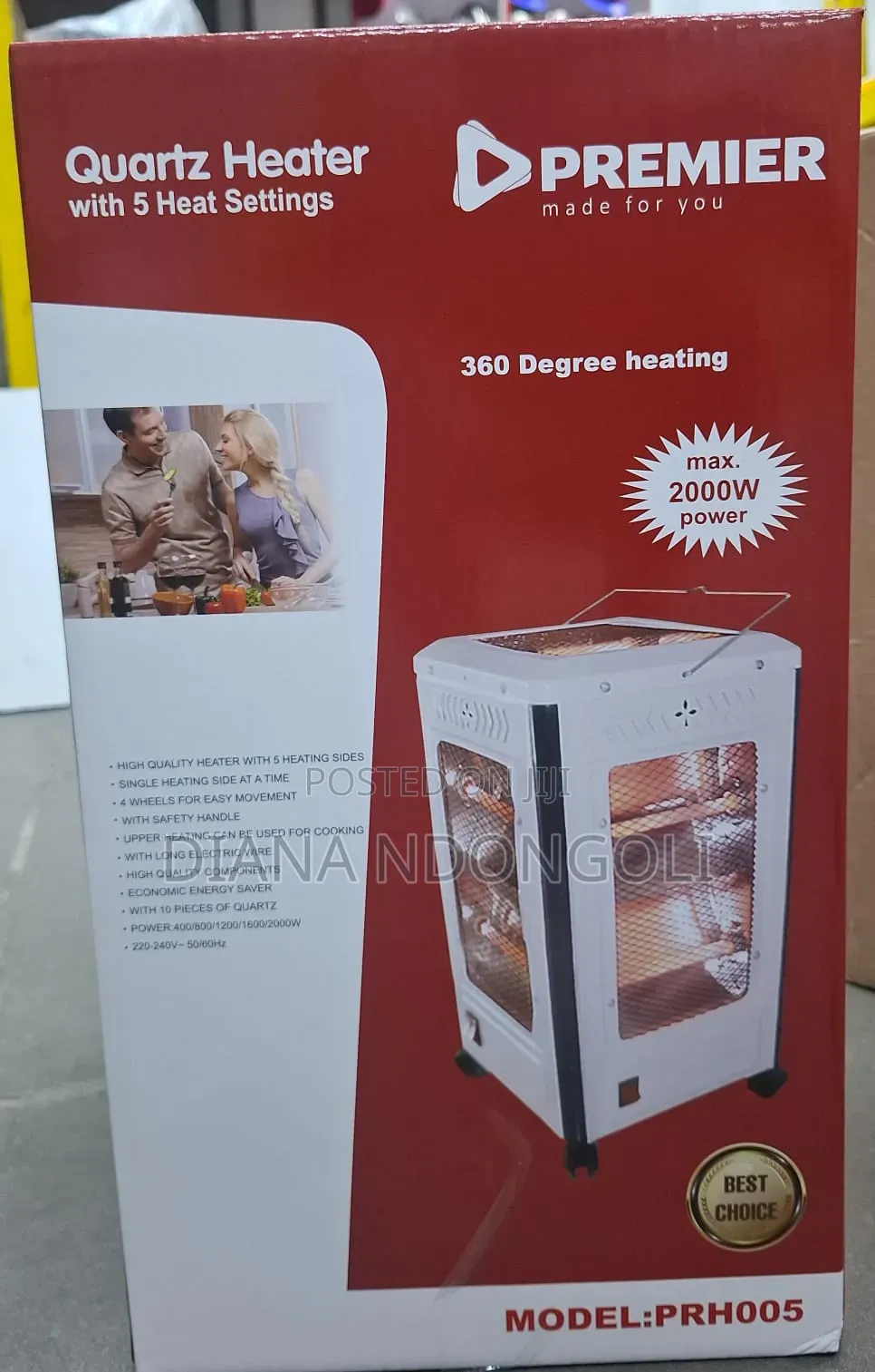 Premier Room Heater
Prh005