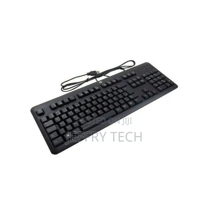 H-930 Wired Keyboard - Black, Spill-Resistant, Ergonomic Design