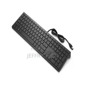 H-930 Wired Keyboard - Black, Spill-Resistant, Ergonomic Design