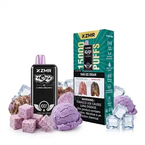 ZMR 15000puffs Taro Ice Disposable Vape Full Screen Display Chargeable
