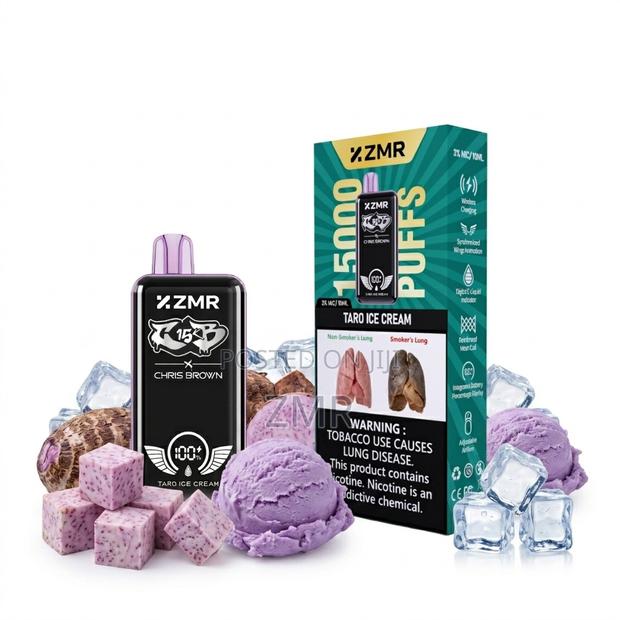 ZMR 15000puffs Taro Ice Disposable Vape Full Screen Display Chargeable