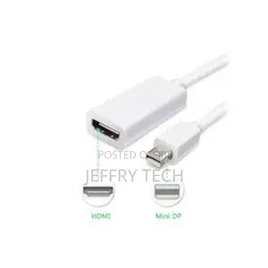 Thunderbolt Mini Display to Hdmi Adapter - Male to Male - White