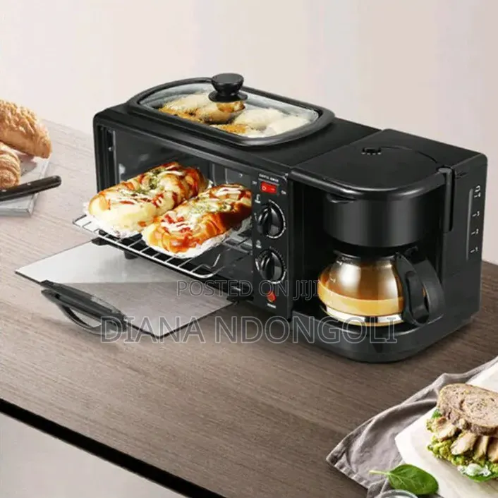 3in 1 Silver Love Breakfast Maker