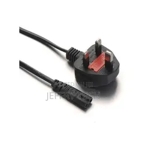 Clover Leaf Laptop Power Cable - 2 Pin Plug, Black, 1.8m