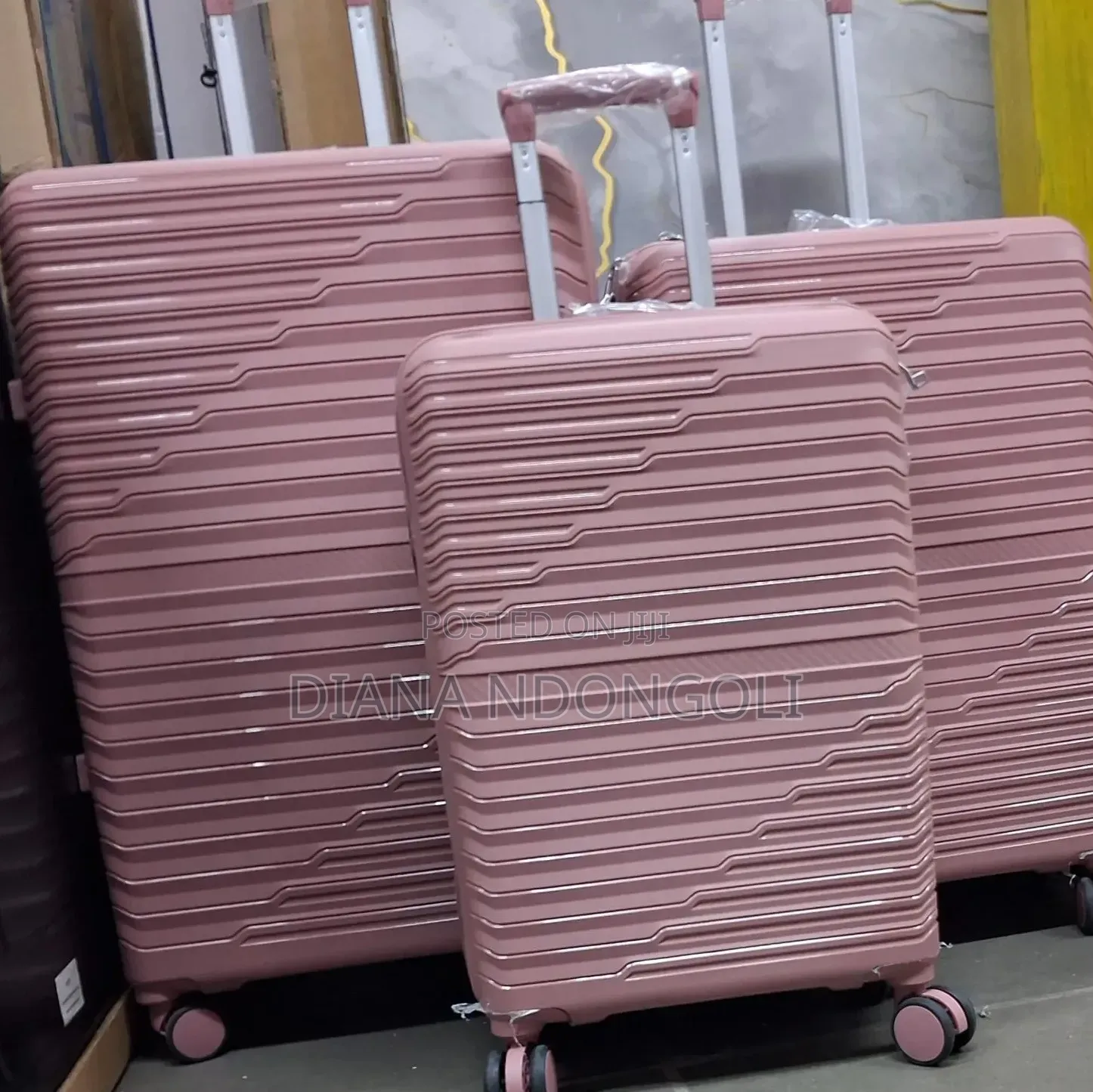 * Unbreakable Rubber Suitcase Pp 3-in-1 Suitcase Set*