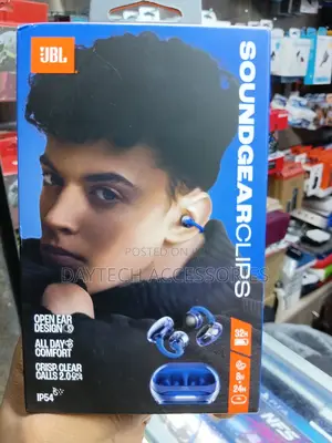 JBL Soundgear Clips True Wireless Open-Ear Headphones.