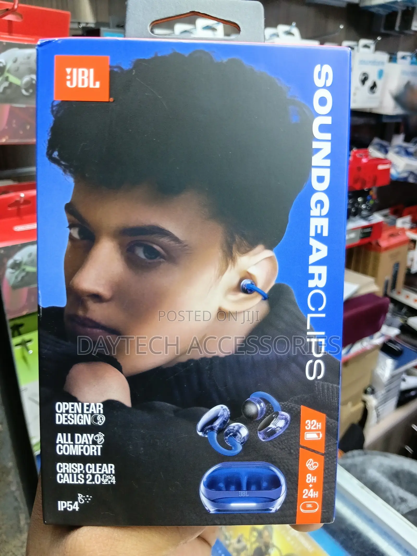 JBL Soundgear Clips True Wireless Open-Ear Headphones.