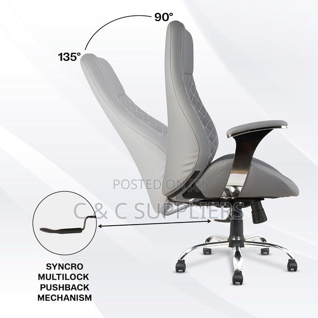 Executive Leather Office Seat - thumbnail 2