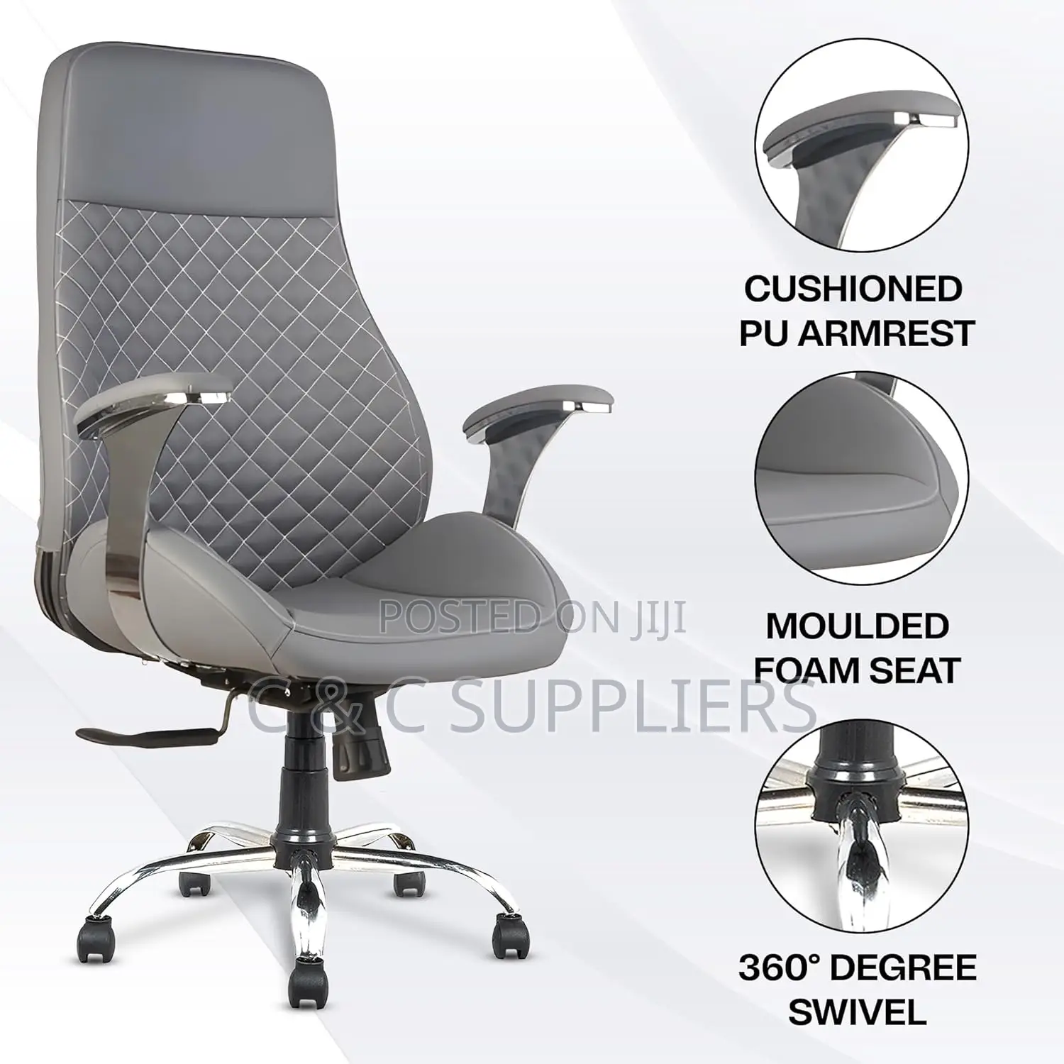 Executive Leather Office Seat