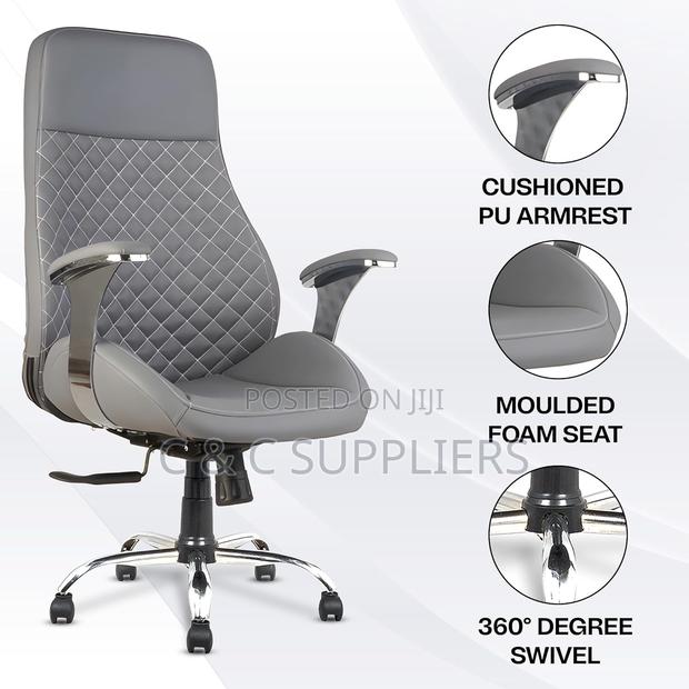 Executive Leather Office Seat - thumbnail 4