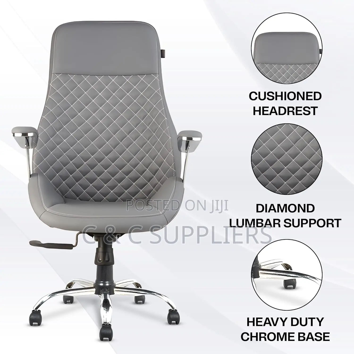 Executive Leather Office Seat