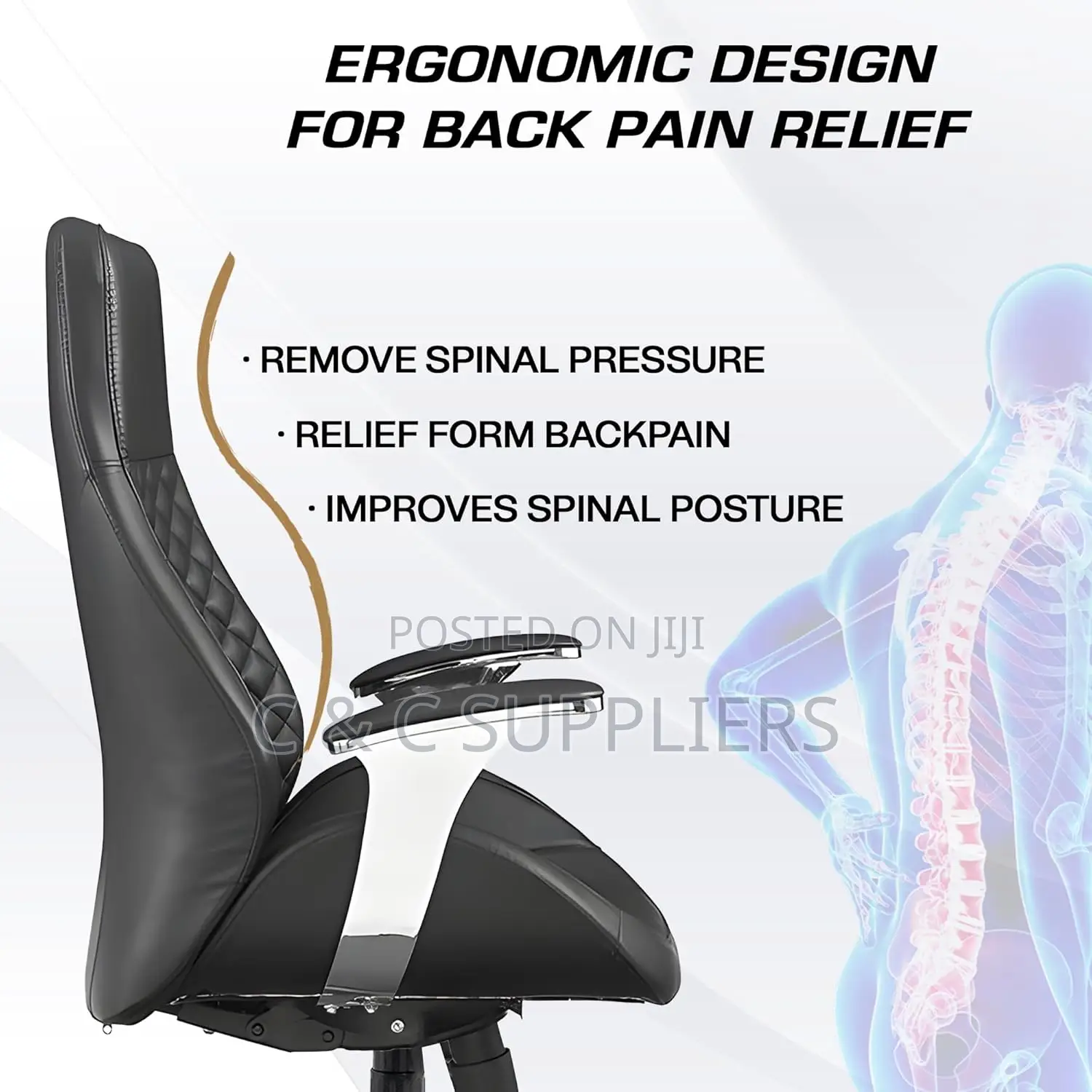 Executive Leather Office Seat