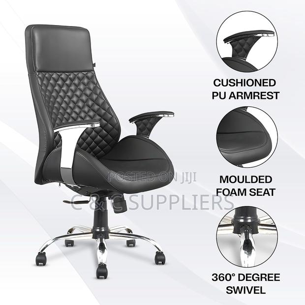 Executive Leather Office Seat - thumbnail 14