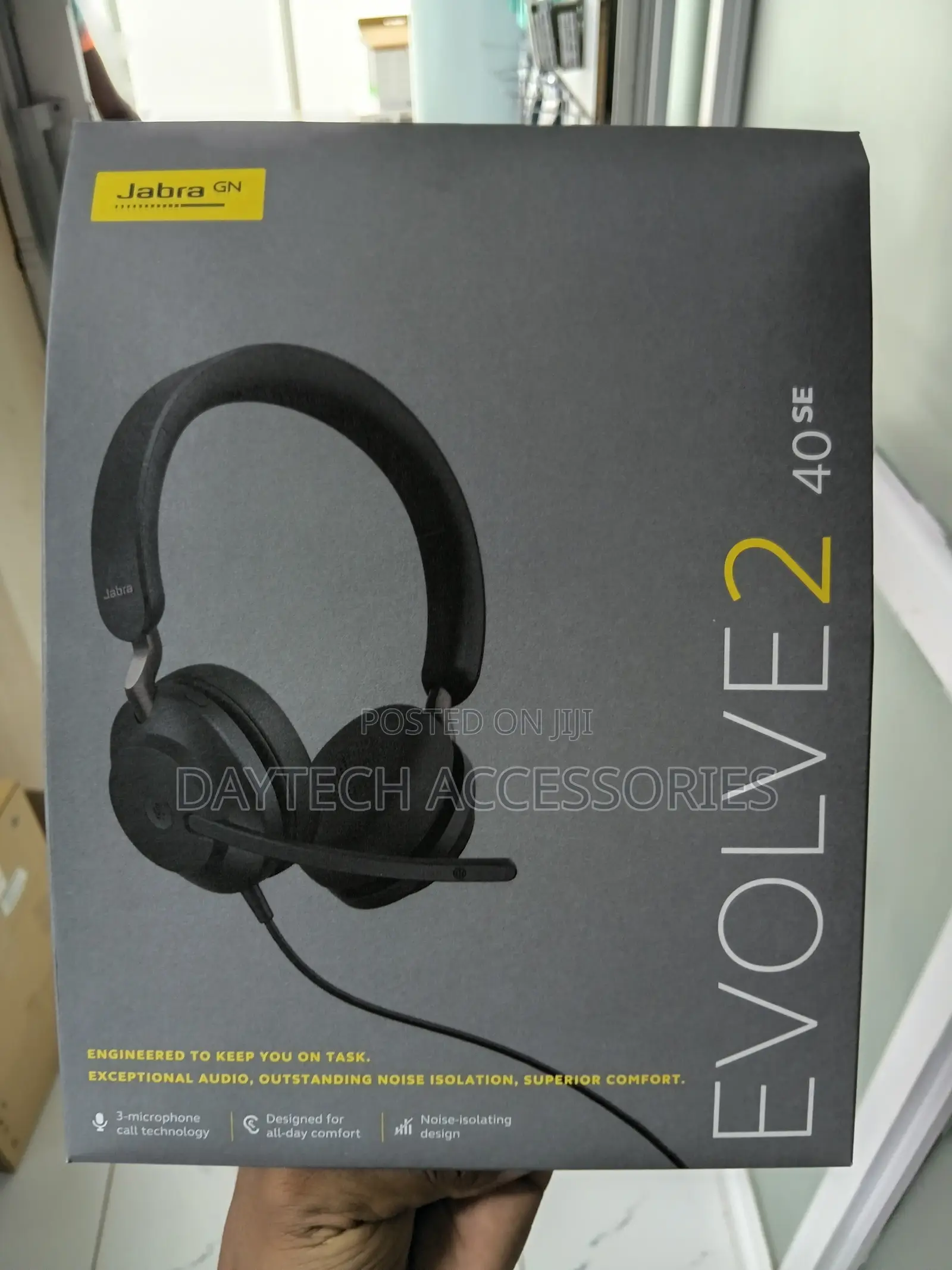This Is a Jabra Evolve2 40 Se Wired Headset.