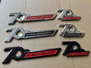 70th Anniversary Emblem4toyota Land Cruiser in Multiple Color Variatio
