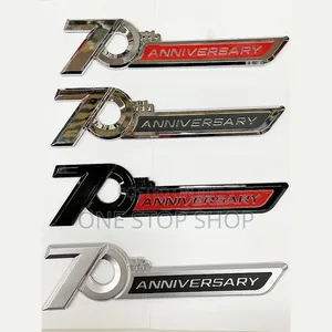 70th Anniversary Abs Badges in Chrome or Matte Finish