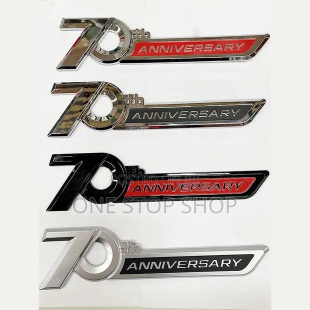 70th Anniversary Abs Badges in Chrome or Matte Finish