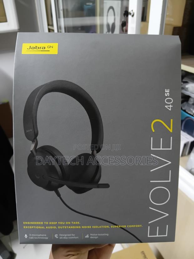 Jabra Evolve2 40 Se Wired Stereo Noise-Cancelling Headset - Black