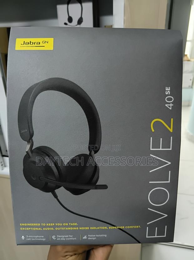Jabra Evolve2 40 Se Wired Stereo Noise-Cancelling Headset - Black - thumbnail 2