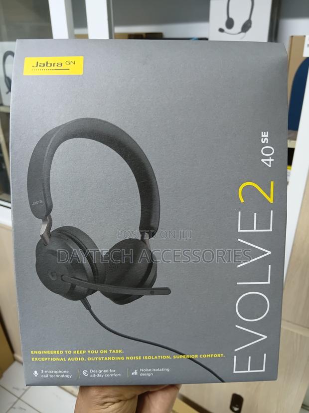 Jabra Evolve2 40 Se Wired Stereo Noise-Cancelling Headset - Black - thumbnail 3