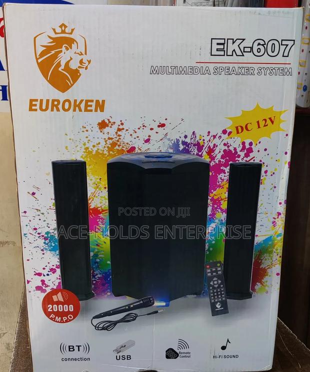 Ek-607 Euroken Mtungi Speaker System - 2.1ch/ Dc-12v