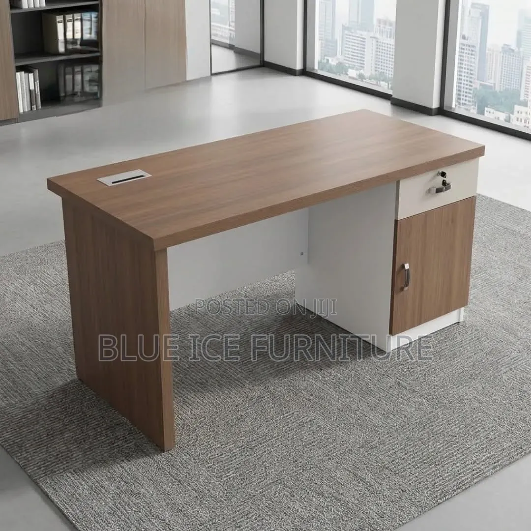 1.4 Office Executive Desk With One Side Storage Cabinet