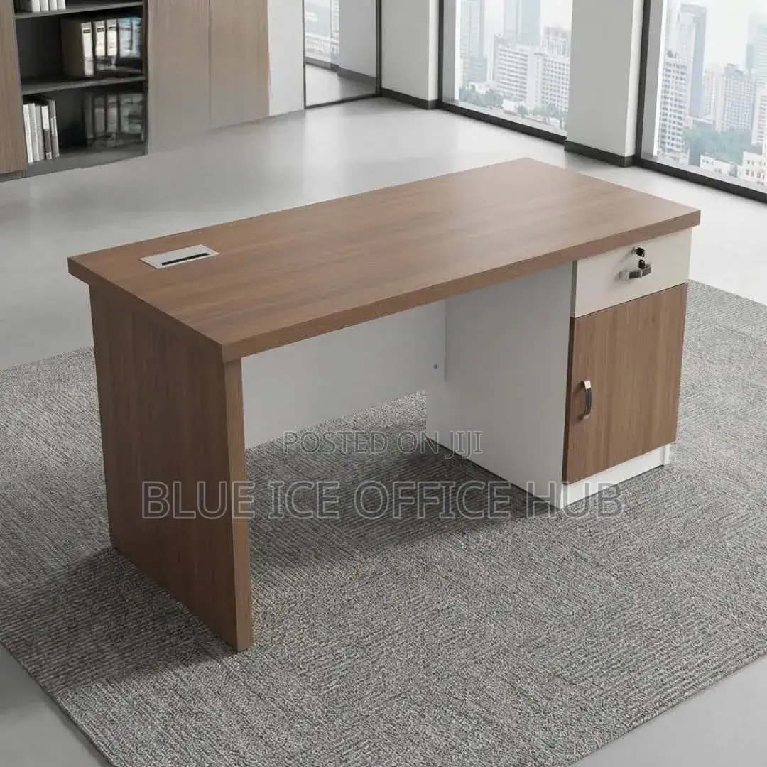 1.4 Office Executive Desk With One Side Storage Cabinet