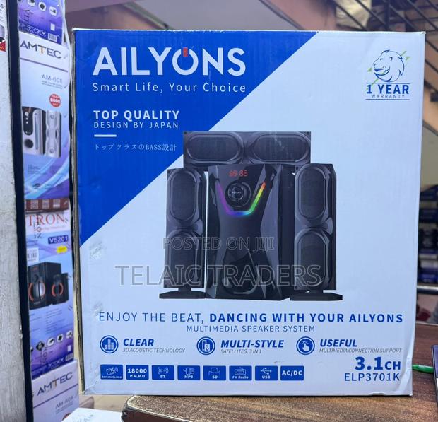 Ailyons 3.1 Elp3701k Multimedia Speaker System