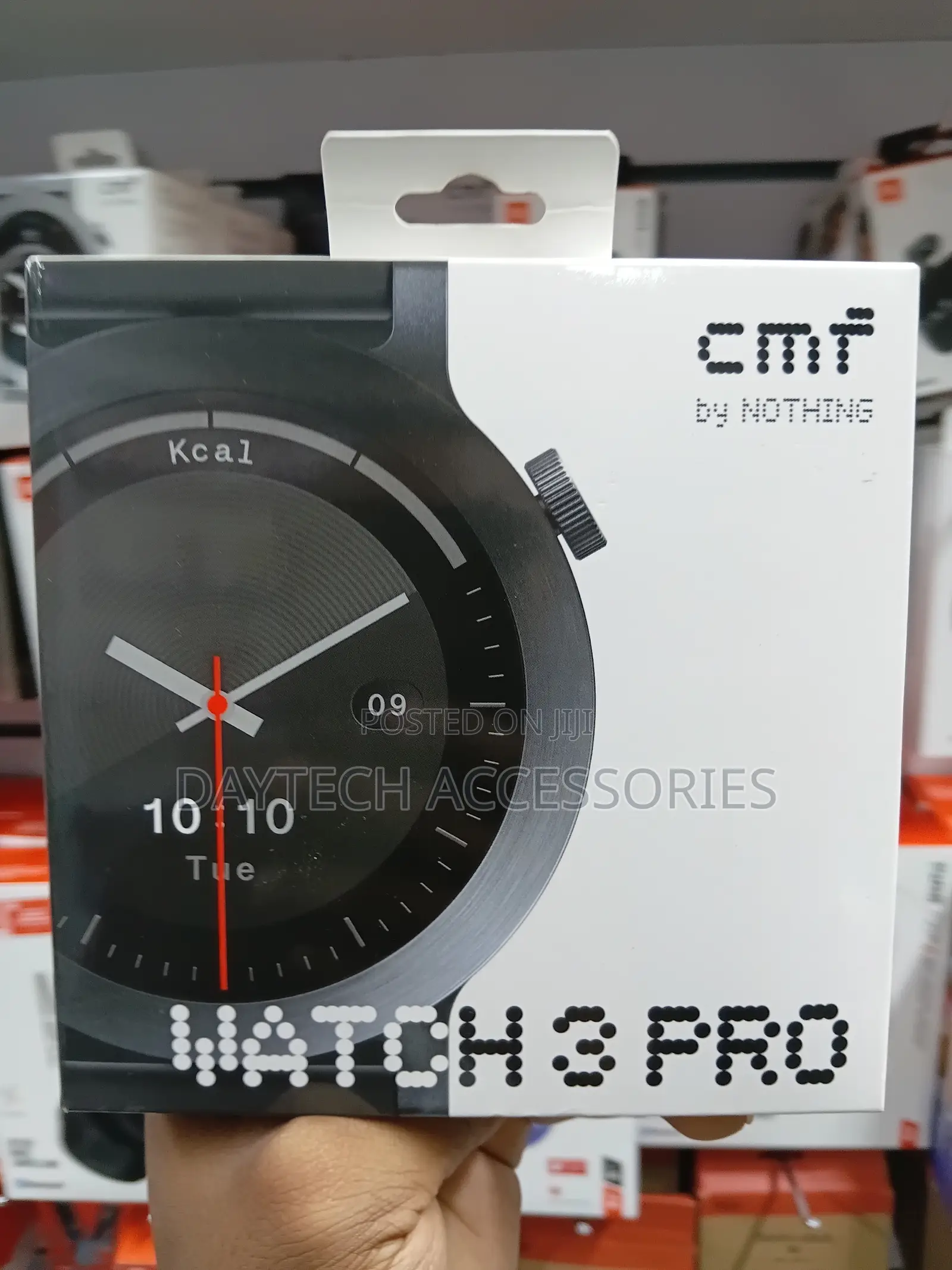 This Is a CMF by Nothing Watch Pro in the Dark Grey Color Option.