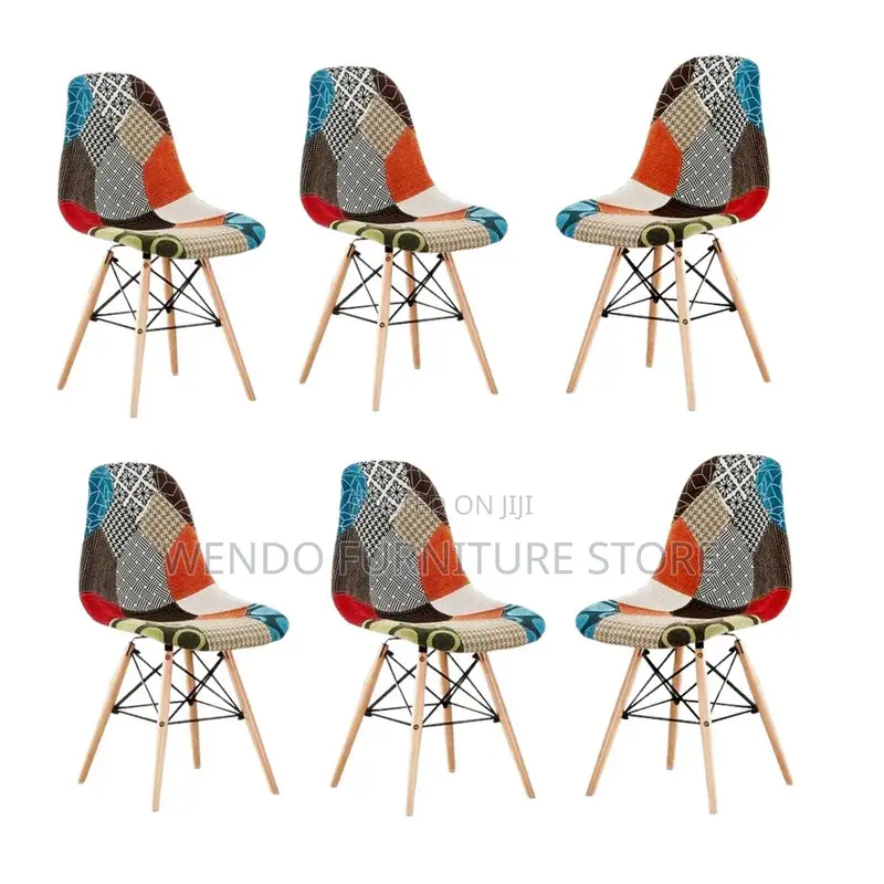 Dining Chairs; Durable Multicolored Eames Dining Chairs