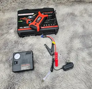 Emergency Car Jump Starter With Air Pump and 99800mah Led Light