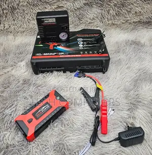 Car Jump Starter and Air Compressor Emergency Led Power Bank