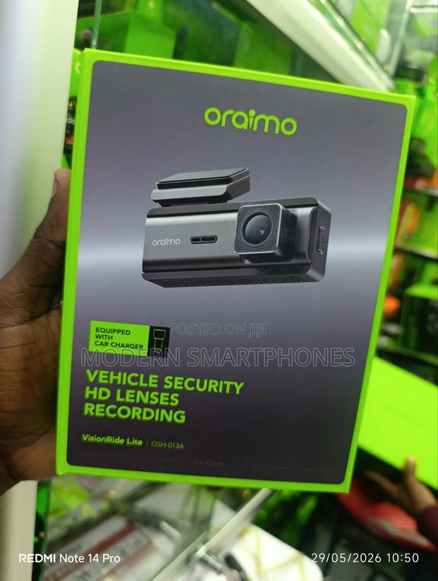Oraimo Visionride Lite Hd Recording Safe Guard Car Corder