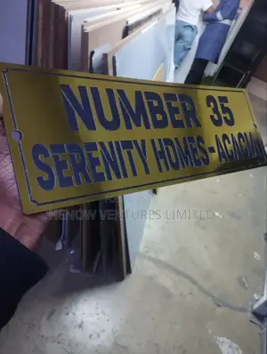 Aluco Heavy Material Engraved Outdoor Signage