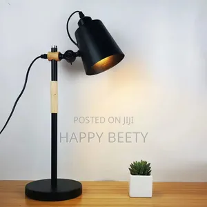 Partiam_modren Nordic Wood and Metal Desk Lamp