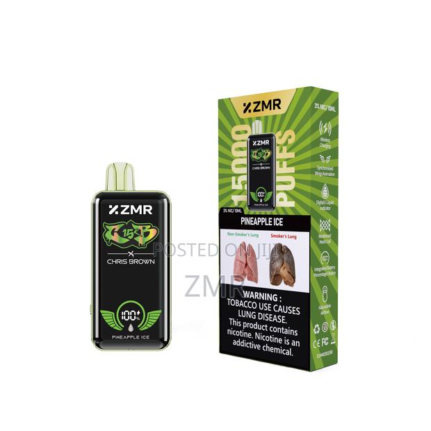 ZMR Puffs Pineapple Icerechargeable Shisha Vape Adjustable Airflow