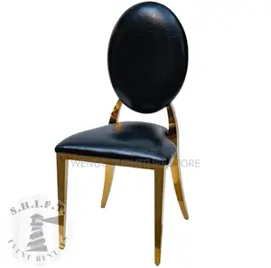 Dining Chairs; Modern Padded Golden Soft Dining Chairs