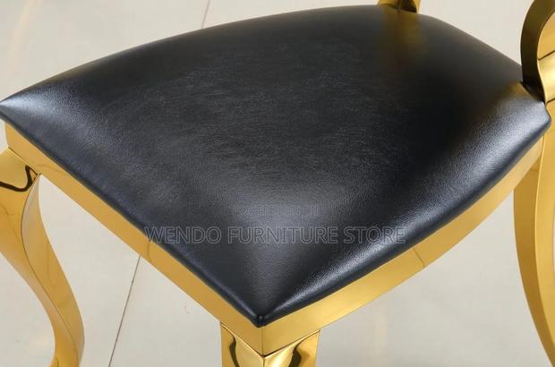 Dining Chairs; Modern Padded Golden Soft Dining Chairs - thumbnail 9