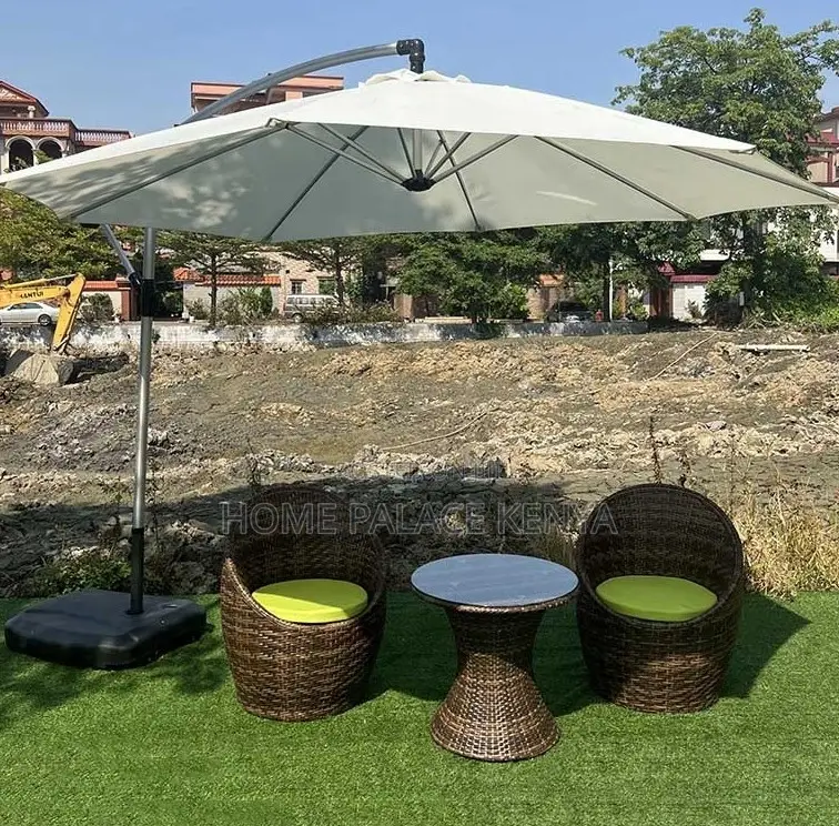 Balcony Set: Rattan Outdoor Furniture Set ,Table and 2 Chairs