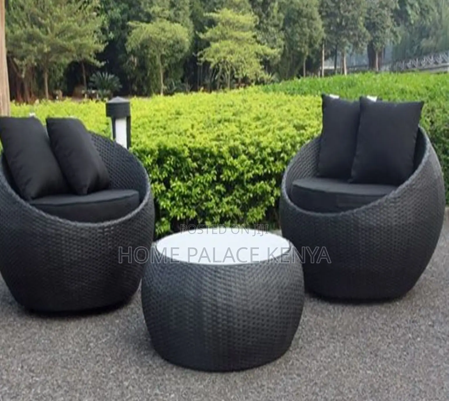 Balcony Set: Rattan Outdoor Furniture Set ,Table and 2 Chairs