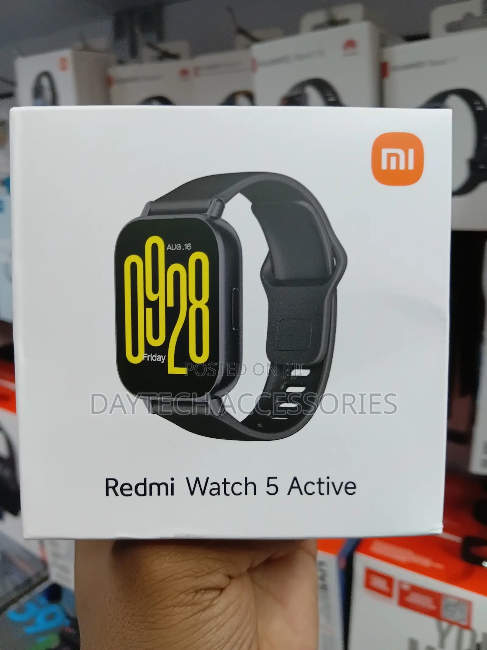 This Is a Xiaomi Redmi Watch 5 Active Smartwatch in Black.