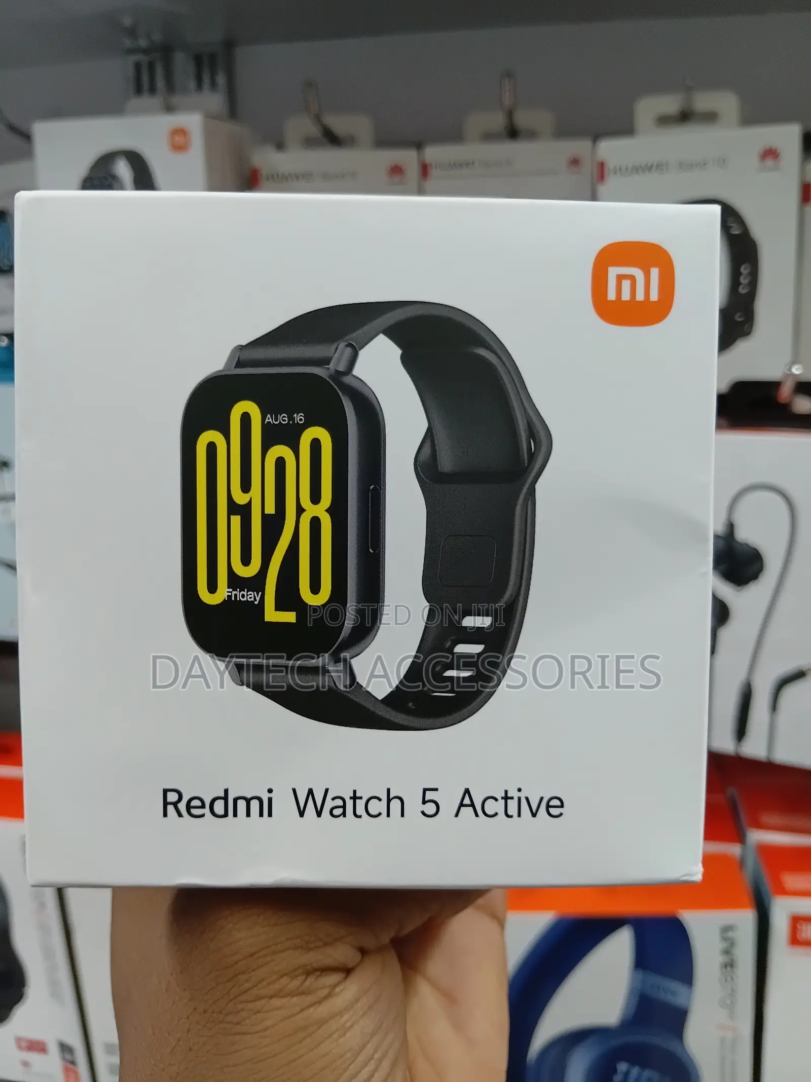 This Is a Xiaomi Redmi Watch 5 Active Smartwatch in Black.