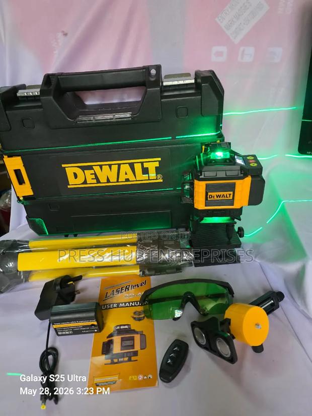 Dewalt 16-Line 360-Degree Green Beam Laser Level Kit.