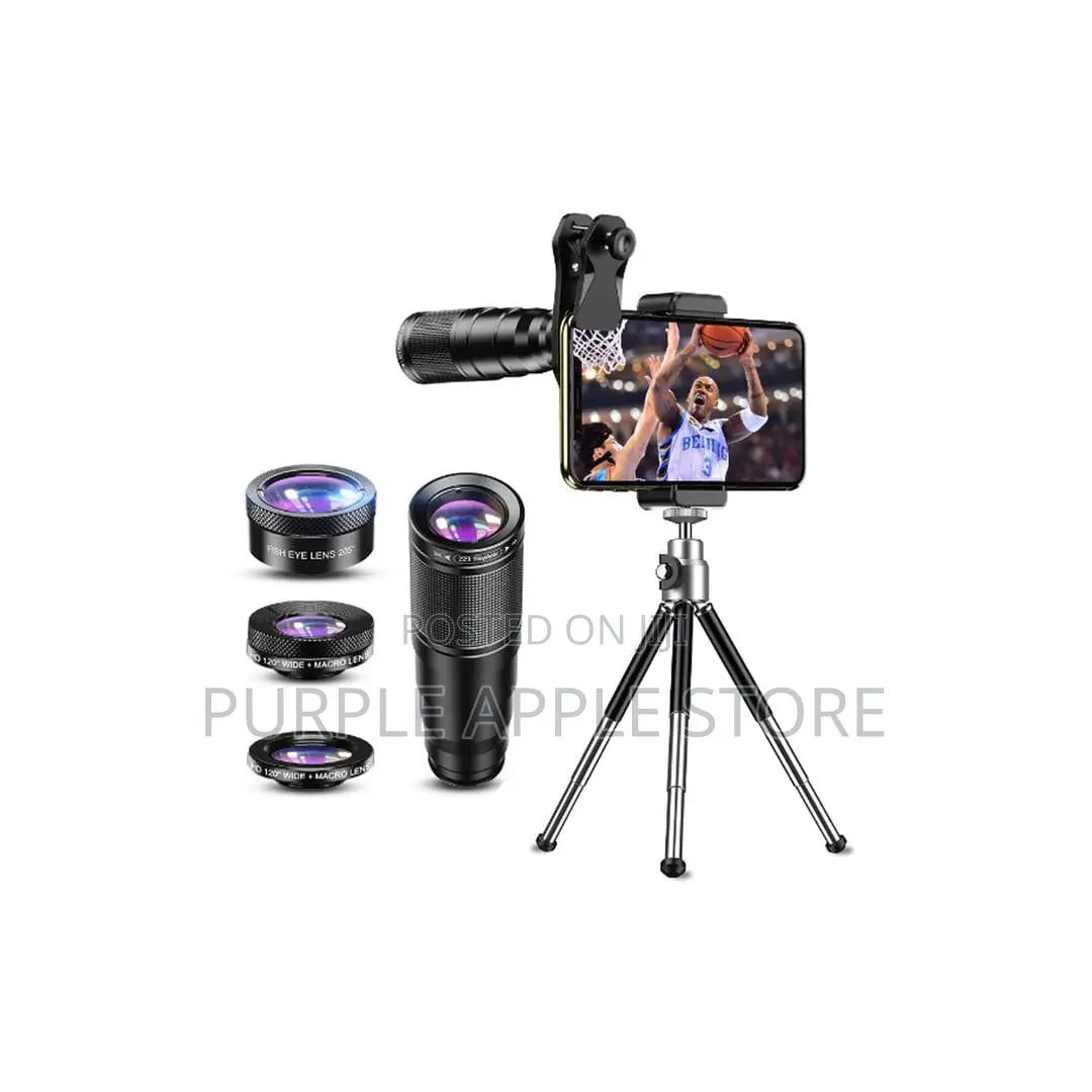 Apexel 4-in-1 Smartphone Lens Kit With Tripod