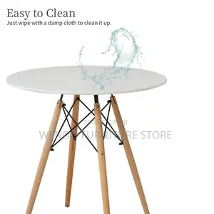 Home Tables; Round Imported Eames Dining Tables