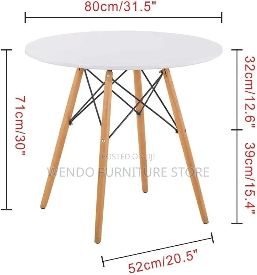 Home Tables; Round Imported Eames Dining Tables