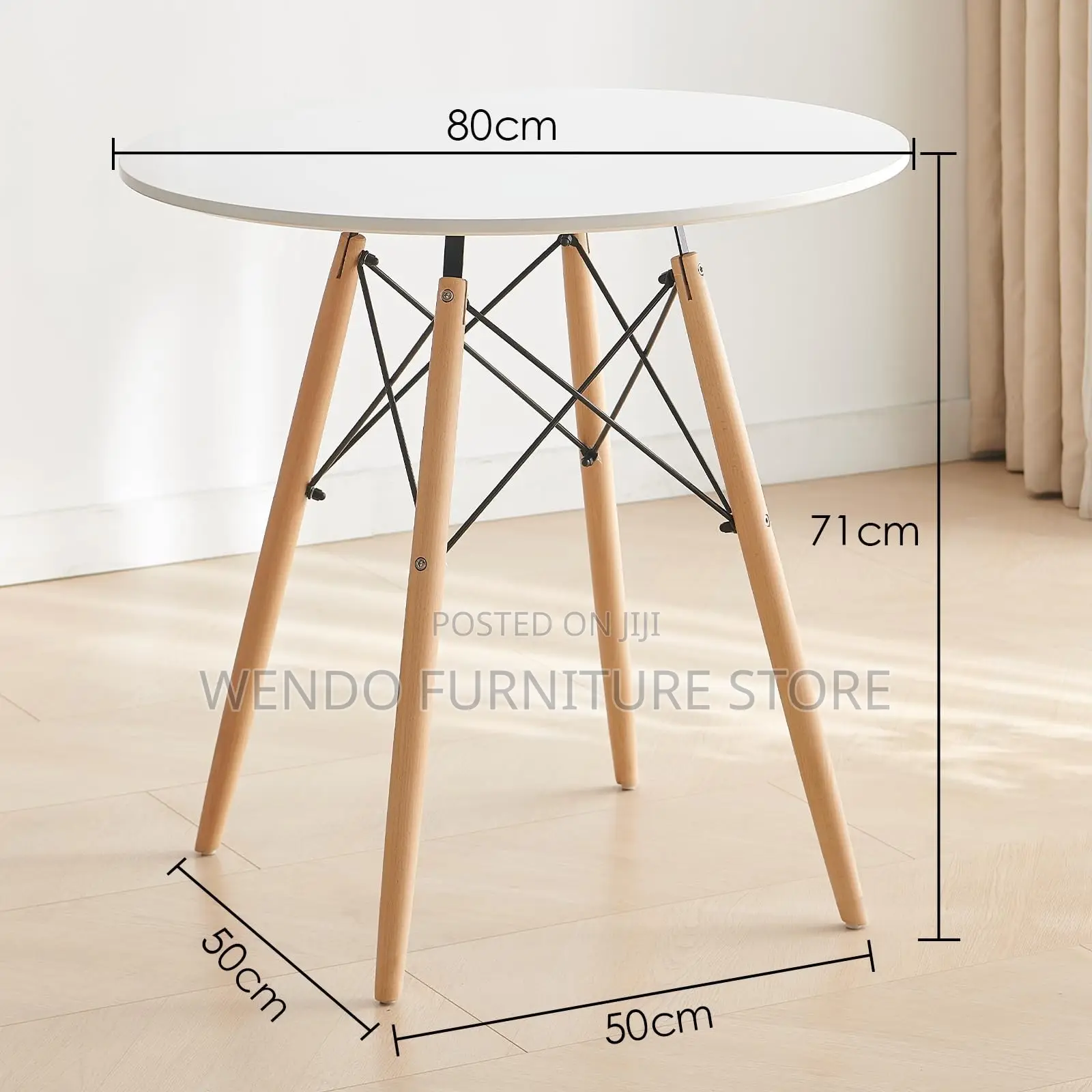 Home Tables; Round Imported Eames Dining Tables