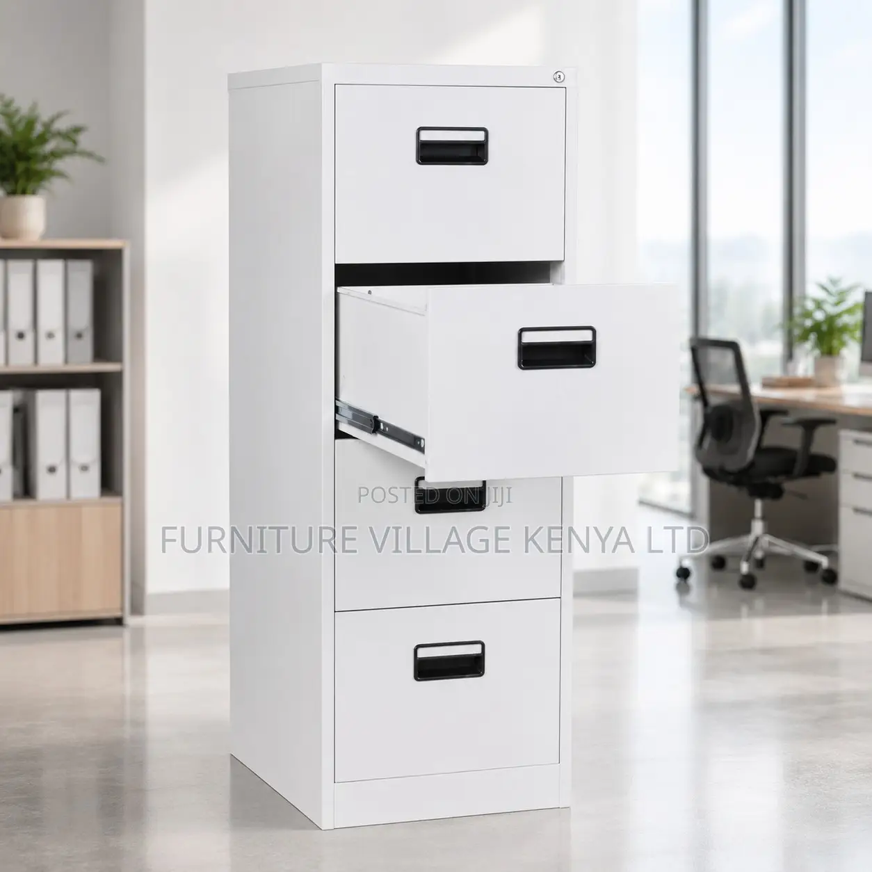 Four Drawer Filing Cabinet.