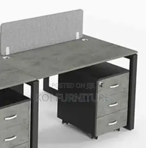 Office Workstation; Two Users Wooden Office Workstation Working Desks